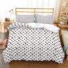 Luxury Louis Vuitton White Monogram Bedding Set