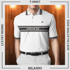 Men’s Polo Shirt 3D – Printed Christian Dior Logo 3D – MLD1081