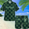 LV Green Luxury Brand Fashion Hawaii Set For Men TH3200196