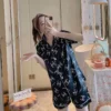 CHANNEL INSPIRED SHORT PJ SET M3101005
