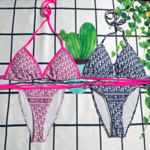 DIOR Monogram Neon Pink & Blue Bikini 2 Pc Set M0301025