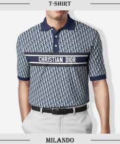 Men’s Polo Shirt 3D – Printed Christian Dior Logo 3D – MLD1079