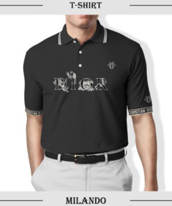 Men’s Polo Shirt 3D – Printed Christian Dior Logo 3D – MLD1080