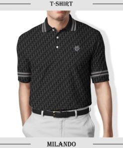 Men’s Polo Shirt 3D – Printed Christian Dior Logo 3D – AF00656