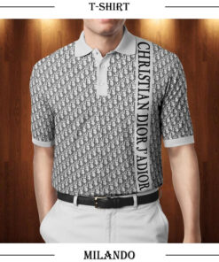 Men’s Polo Shirt 3D – Printed Christian Dior Logo 3D – AF00665