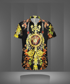 VERSACE BUTTON SHIRT Luxury – B9G-GCY-Max4702