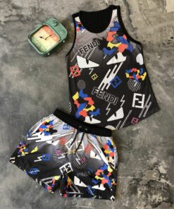 Fendi Luxury Summer Tracksuit For Men DN26210358