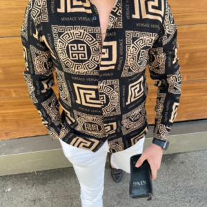 Limited Versa.ce Long Sleeve Button Shirt for Men Hot 2026 9alaxies3082