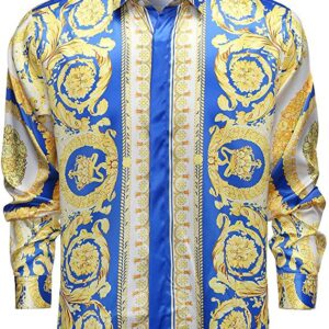 Limited Versa.ce Long Sleeve Button Shirt for Men Hot 2026 9alaxies597