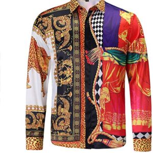 Limited Versa.ce Long Sleeve Button Shirt for Men Hot 2026 9alaxies600