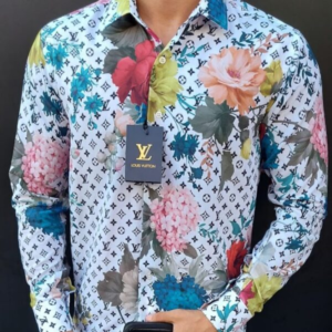 Limited LV Long Sleeve Button Shirt for Men Hot 2026 LI1132