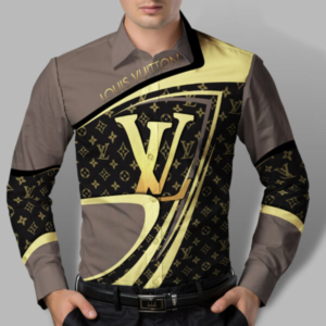 Limited LV Long Sleeve Button Shirt for Men Hot 2026 LNT000020500