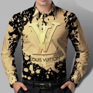 Limited LV Long Sleeve Button Shirt for Men Hot 2026 LNT000020524