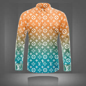 Limited LV Long Sleeve Button Shirt for Men Hot 2026 LNT000091734