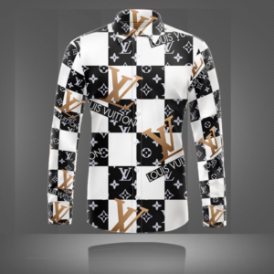 Limited LV Long Sleeve Button Shirt for Men Hot 2026 LNT000091737