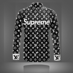 Limited LV Long Sleeve Button Shirt for Men Hot 2026 LNT000091748