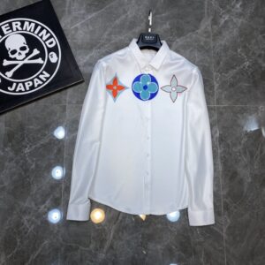 Limited LV Long Sleeve Button Shirt for Men Hot 2026 LTV1026