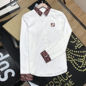 Limited Fendi Long Sleeve Button Shirt for Men Hot 2025 Oder305