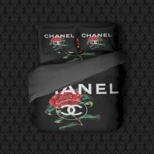 Best Chanel Red Roses Bedroom Set