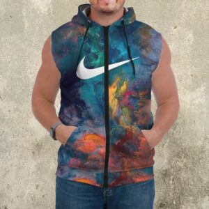Premium Oversky Sleeveless Zip Hoodie Nike For Men - DN168711