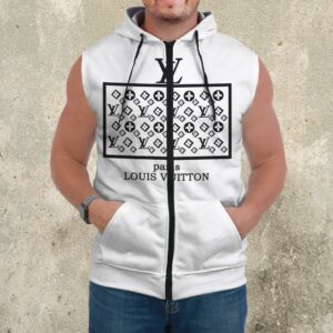 Premium Louis Vuitton Sleeveless Zip Hoodie For Men - DN9060706