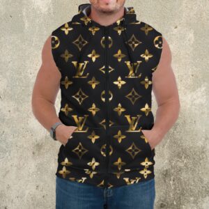 Premium Louis Vuitton Sleeveless Zip Hoodie For Men - DN9060724