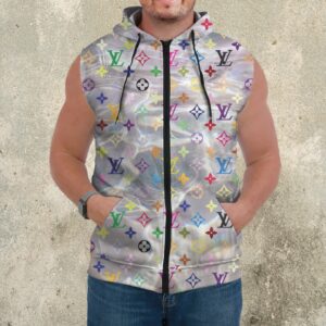 Premium Louis Vuitton Sleeveless Zip Hoodie For Men - DN9060727