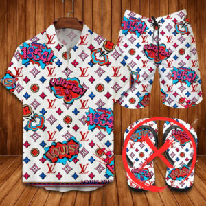 Louis Vuitton Combo Hawaii Shirt, Shorts Hot Trend 2024 - DN9180240