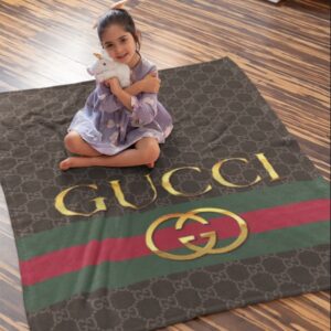 Gucci New Luxury Brand Hot Logo Premium Blanket Fleece Home Decor LVT00153