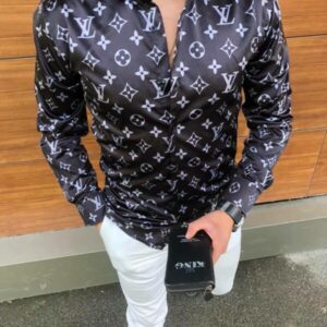 Limited LV Long Sleeve Button Shirt for Men Hot 2025 LILL1112