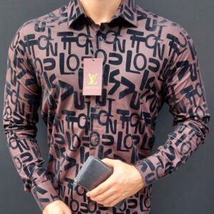 Limited LV Long Sleeve Button Shirt for Men Hot 2026 LILL1154