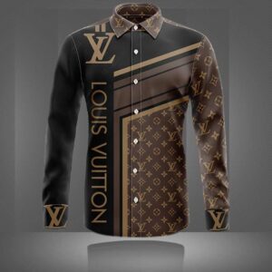 Limited LV Long Sleeve Button Shirt for Men Hot 2026 LNT0000190201