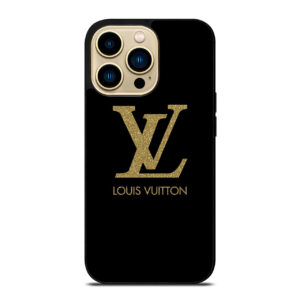 LOUIS VUITTON LV LOGO BLACK GOLD iPhone Case Cover M2612012