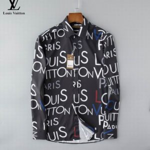 Limited LV Long Sleeve Button Shirt for Men Hot 2026 LV2801S1