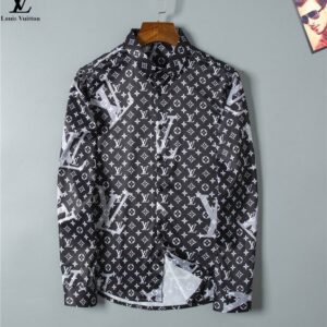 Limited LV Long Sleeve Button Shirt for Men Hot 2026 LV2804S1