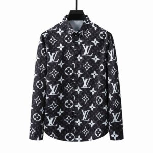Limited LV Long Sleeve Button Shirt for Men Hot 2026 LV2814S