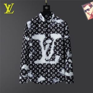 Limited LV Long Sleeve Button Shirt for Men Hot 2026 LV2823S