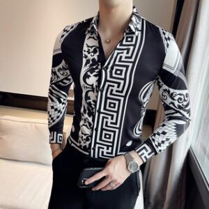 Limited Versa.ce Long Sleeve Button Shirt for Men Hot 2026 Max-00321