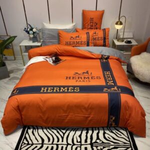 Hermes Limited Luxury Brand Bedding Set Home Decor - Max010063