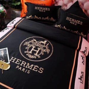 Hermes Limited Luxury Brand Bedding Set Home Decor - Max010068