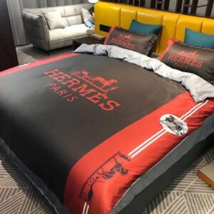 Hermes Limited Luxury Brand Bedding Set Home Decor - Max010069