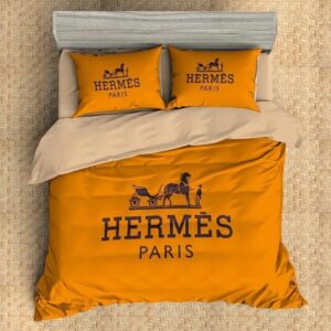Hermes Limited Luxury Brand Bedding Set Home Decor - Max010074