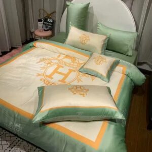 Hermes Limited Luxury Brand Bedding Set Home Decor - Max010085