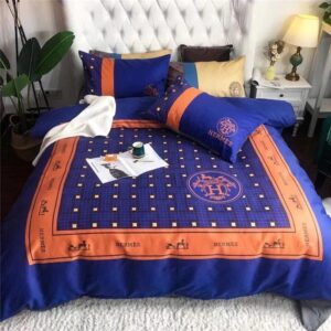 Hermes Limited Luxury Brand Bedding Set Home Decor - Max010092