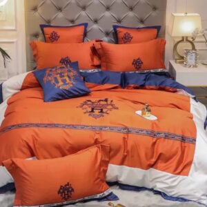 Hermes Limited Luxury Brand Bedding Set Home Decor - Max010095
