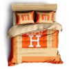 Hermes Limited Luxury Brand Bedding Set Home Decor - Max010115