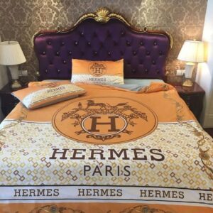 Hermes Limited Luxury Brand Bedding Set Home Decor - Max010142