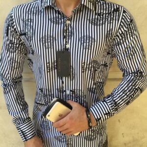 Limited Versa.ce Long Sleeve Button Shirt for Men Hot 2026 Max02486