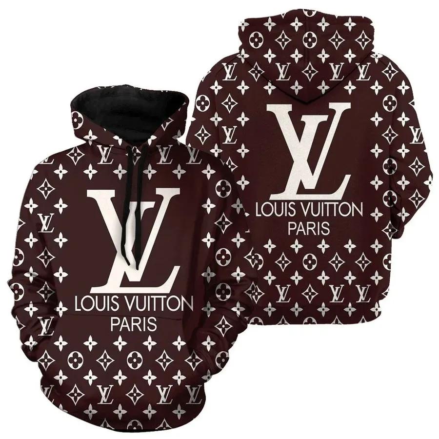 Fashion Luxury Brand LV, Louis Vuitton Paris Unisex Hoodie For Men Women