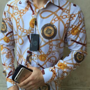 Versace-Luxury Long Sleeve Shirt CCY Max-Max07239